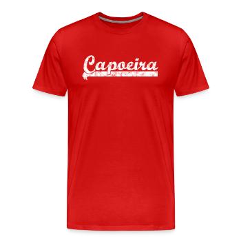Capoeira - T-shirt bio Premium Homme - rouge - Devant - Damien (186cm)