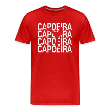 Capoeira - T-shirt bio Premium Homme - rouge - Devant - Damien (186cm)