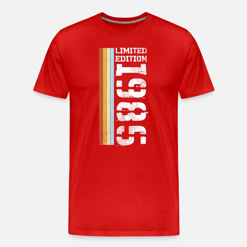 Limited Edition Retro 1985 - Männer Premium Bio T-Shirt - Rot