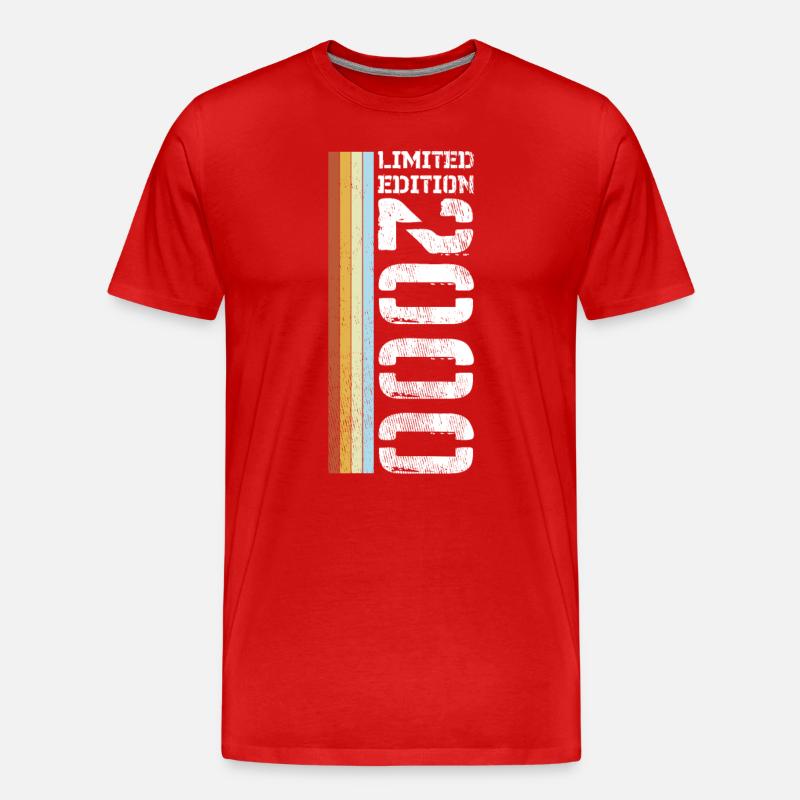 Édition Limitée Retro 2000 - T-shirt bio Premium Homme - rouge
