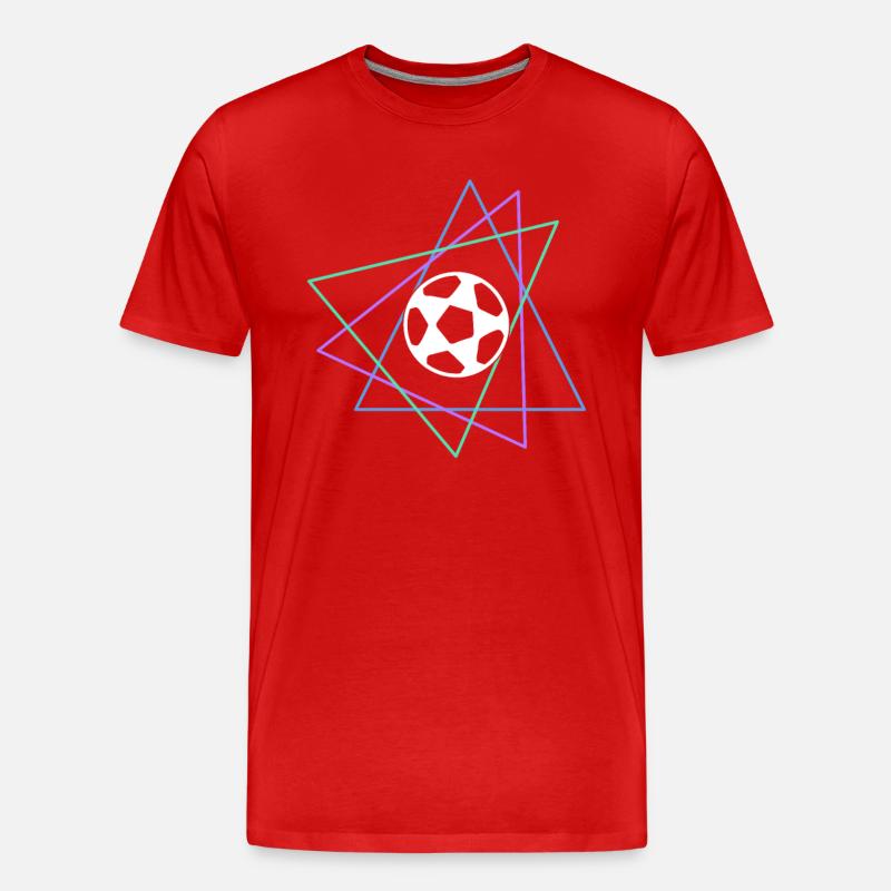 Fußball - Männer Premium Bio T-Shirt - Rot