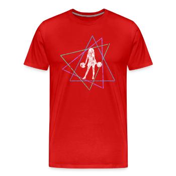 Cheerleading - Men's Premium Organic T-Shirt - red - Front - Damien (186cm)