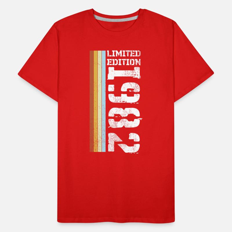 Edition Limitée Rétro 1982 T-shirt bio Premium Homme