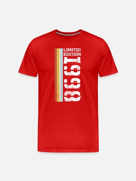 Edition Limitée Rétro 1998 - T-shirt bio Premium Homme - rouge