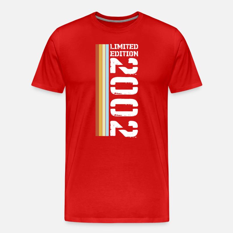 Limited Edition Retro 2002 - Männer Premium Bio T-Shirt - Rot