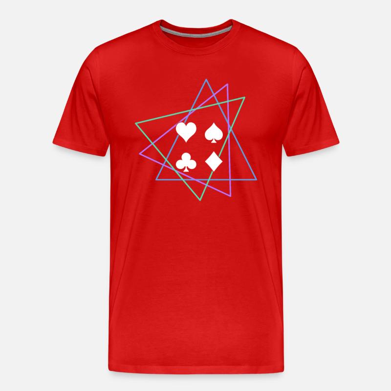 Schach - Männer Premium Bio T-Shirt - Rot