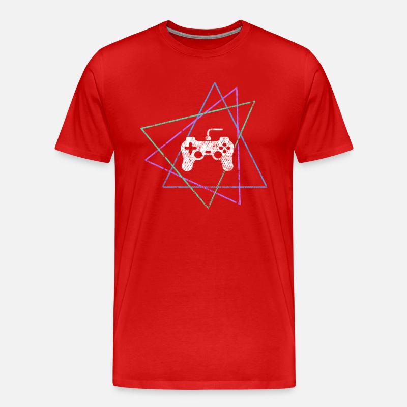 gaming - Männer Premium Bio T-Shirt - Rot