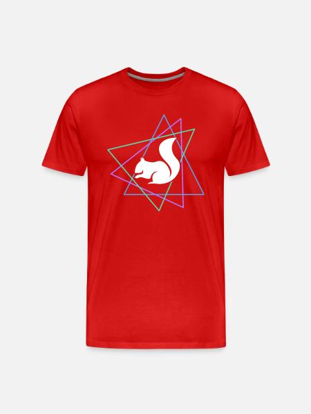 Squirrel - Men's Premium Organic T-Shirt - red