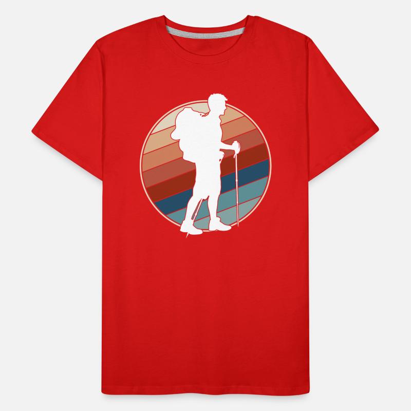 Hiking Retro Men's Premium Organic T-Shirt