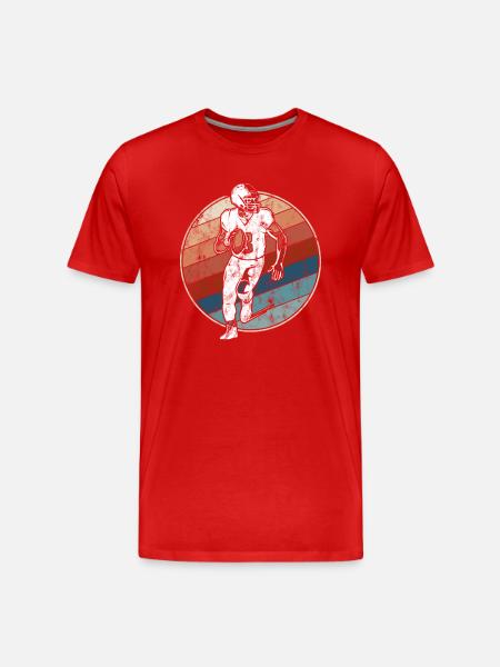 Football Rétro - T-shirt bio Premium Homme - rouge
