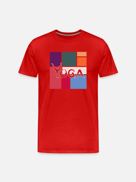 Yoga - T-shirt bio Premium Homme - rouge