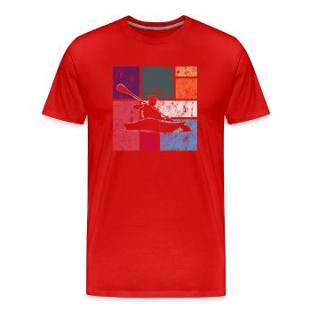 Canoe - Men's Premium Organic T-Shirt - red - Front - Damien (186cm)