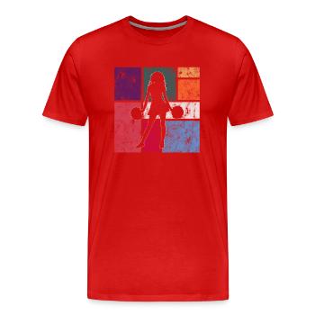 Cheerleading - T-shirt bio Premium Homme - rouge - Devant - Damien (186cm)