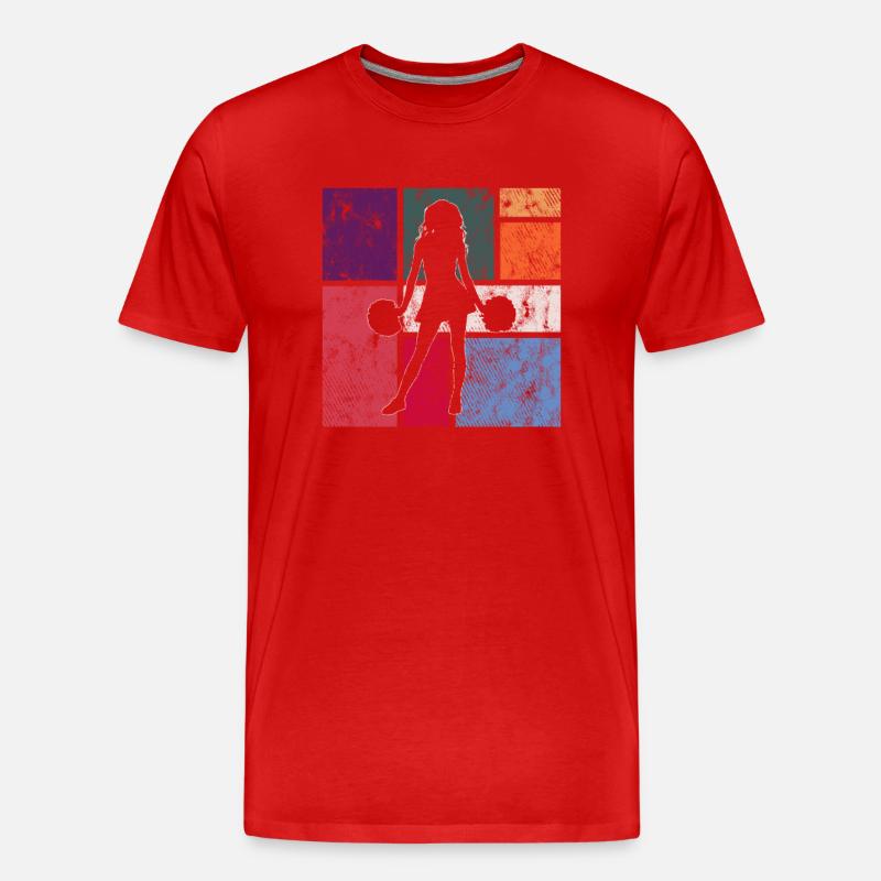 Cheerleading - Männer Premium Bio T-Shirt - Rot