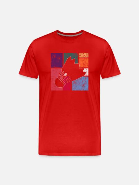 Badminton - T-shirt bio Premium Homme - rouge