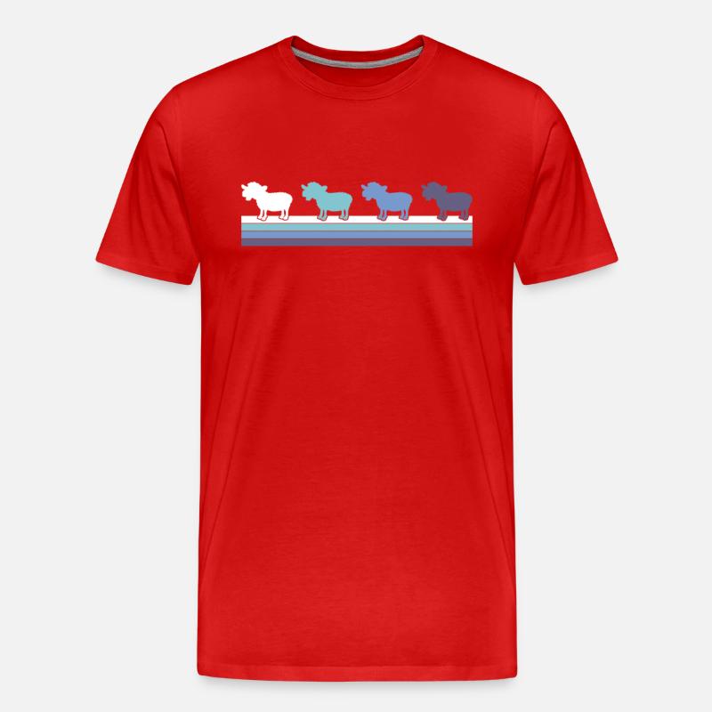 Schaf - Männer Premium Bio T-Shirt - Rot