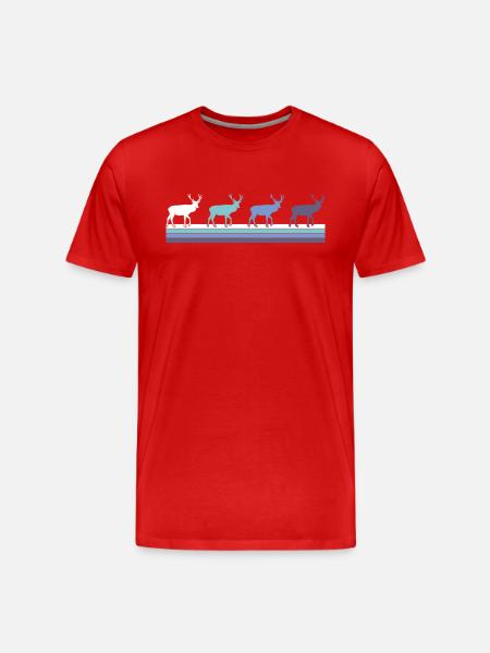 Cerf - T-shirt bio Premium Homme - rouge