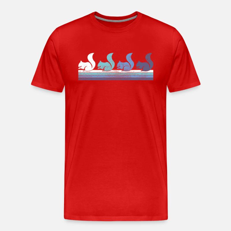 Eichhörnchen - Männer Premium Bio T-Shirt - Rot