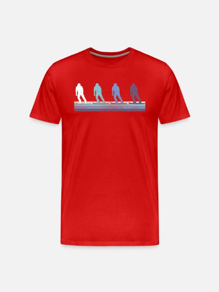 Planche à neige - T-shirt bio Premium Homme - rouge