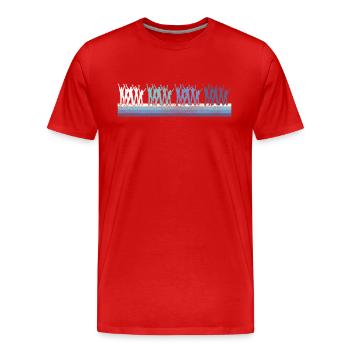 Danser - T-shirt bio Premium Homme - rouge - Devant - Damien (186cm)