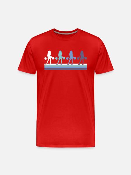 cheerleading - T-shirt bio Premium Homme - rouge