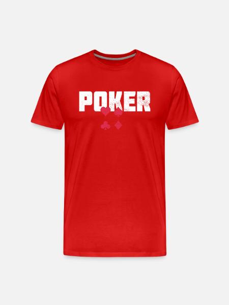 Poker - Men's Premium Organic T-Shirt - red