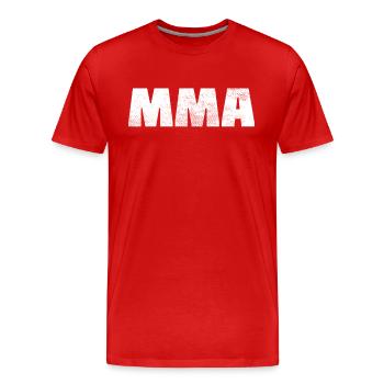 Arts martiaux - T-shirt bio Premium Homme - rouge - Devant - Damien (186cm)