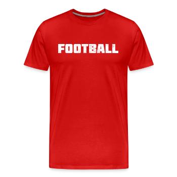 Football américain - T-shirt bio Premium Homme - rouge - Devant - Damien (186cm)