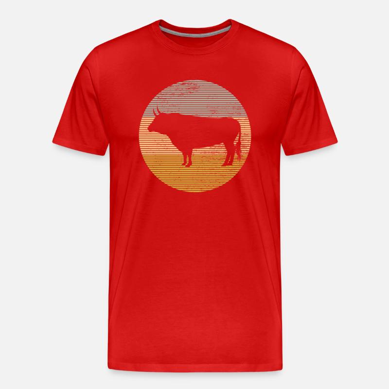 Bull - Men's Premium Organic T-Shirt - red