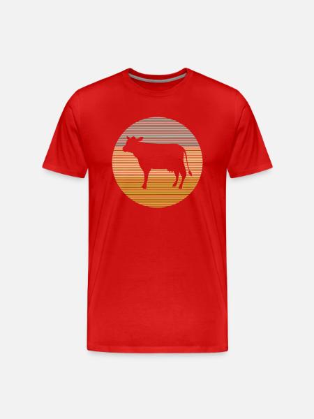 Vache - T-shirt bio Premium Homme - rouge