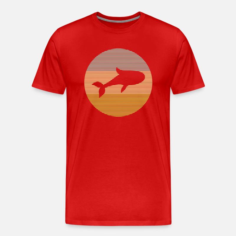 Fisch - Männer Premium Bio T-Shirt - Rot
