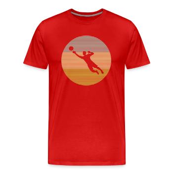 Gardien - T-shirt bio Premium Homme - rouge - Devant - Damien (186cm)