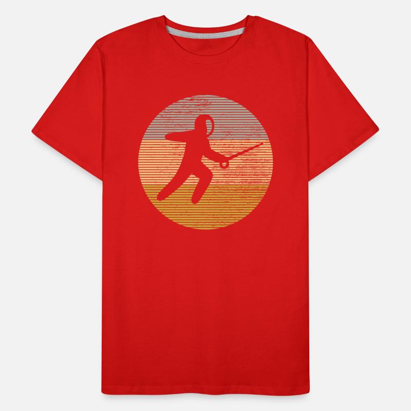 Fencing Men's Premium Organic T-Shirt