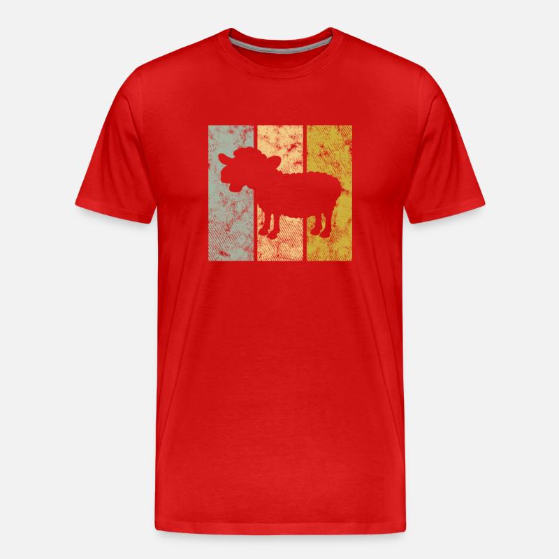 Schaf - Männer Premium Bio T-Shirt - Rot