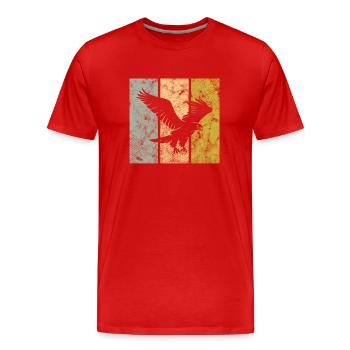Aigle - T-shirt bio Premium Homme - rouge - Devant - Damien (186cm)