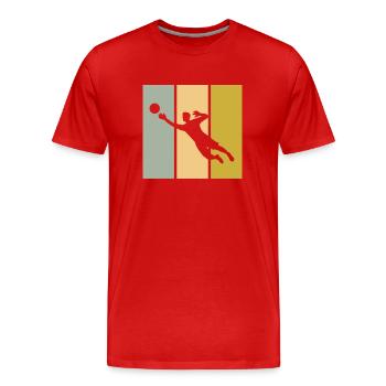 Gardien - T-shirt bio Premium Homme - rouge - Devant - Damien (186cm)