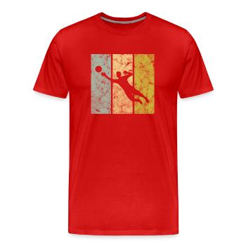 Gardien - T-shirt bio Premium Homme - rouge - Devant - Damien (186cm)