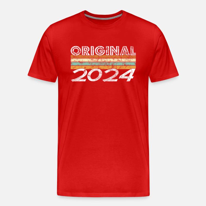 Limited Edition 2024 - Männer Premium Bio T-Shirt - Rot