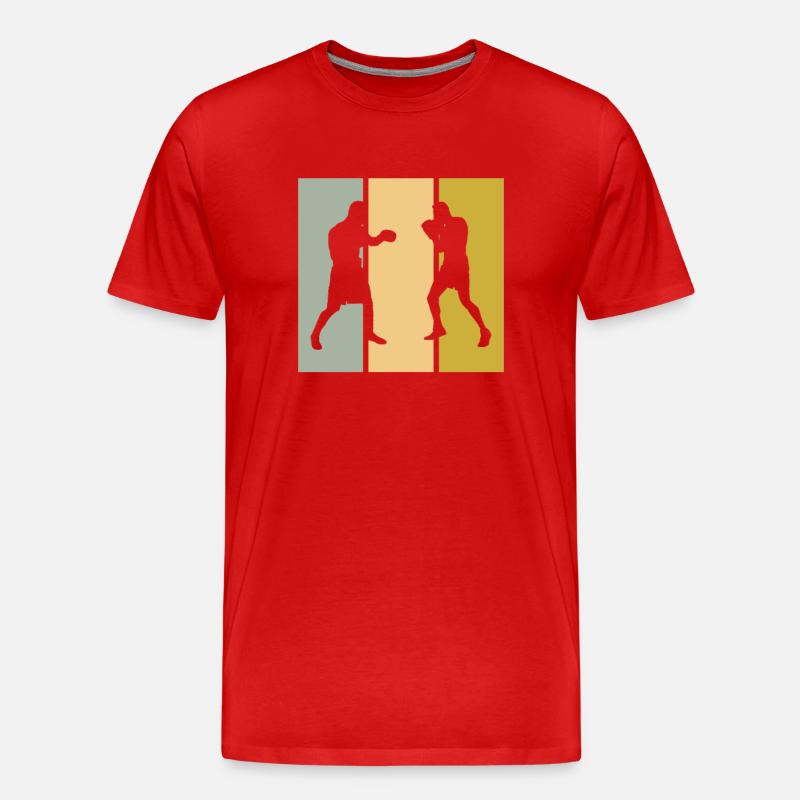 Boxen - Männer Premium Bio T-Shirt - Rot