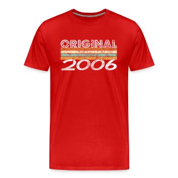 Original 2006 - Men's Premium Organic T-Shirt - red - Front - Damien (186cm)