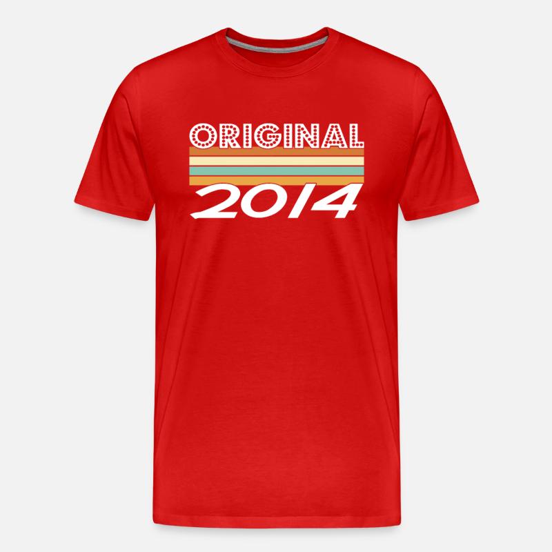 Original 2014 - Männer Premium Bio T-Shirt - Rot