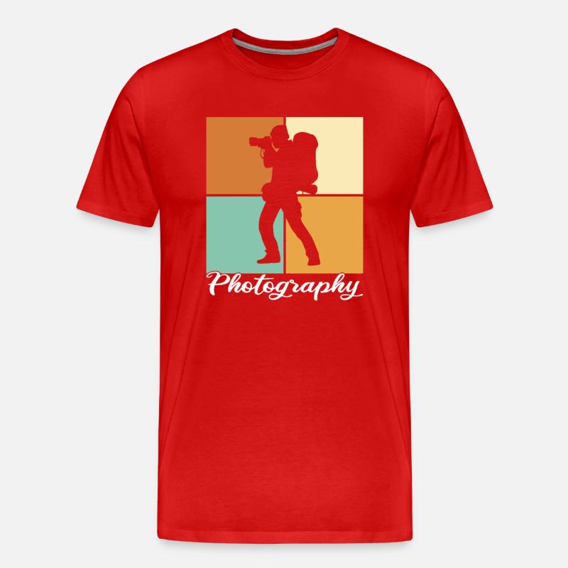 Fotografie - Männer Premium Bio T-Shirt - Rot