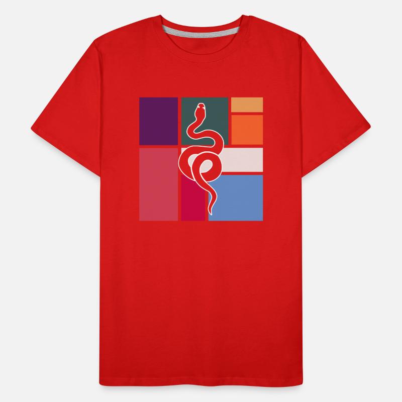 Snake Men's Premium Organic T-Shirt