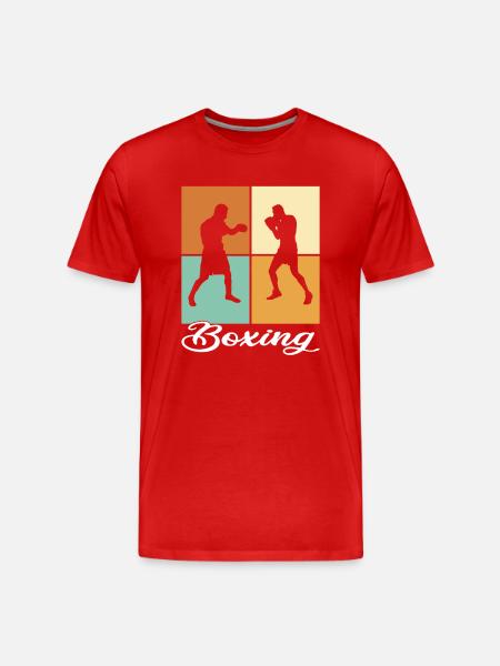 Boxe - T-shirt bio Premium Homme - rouge
