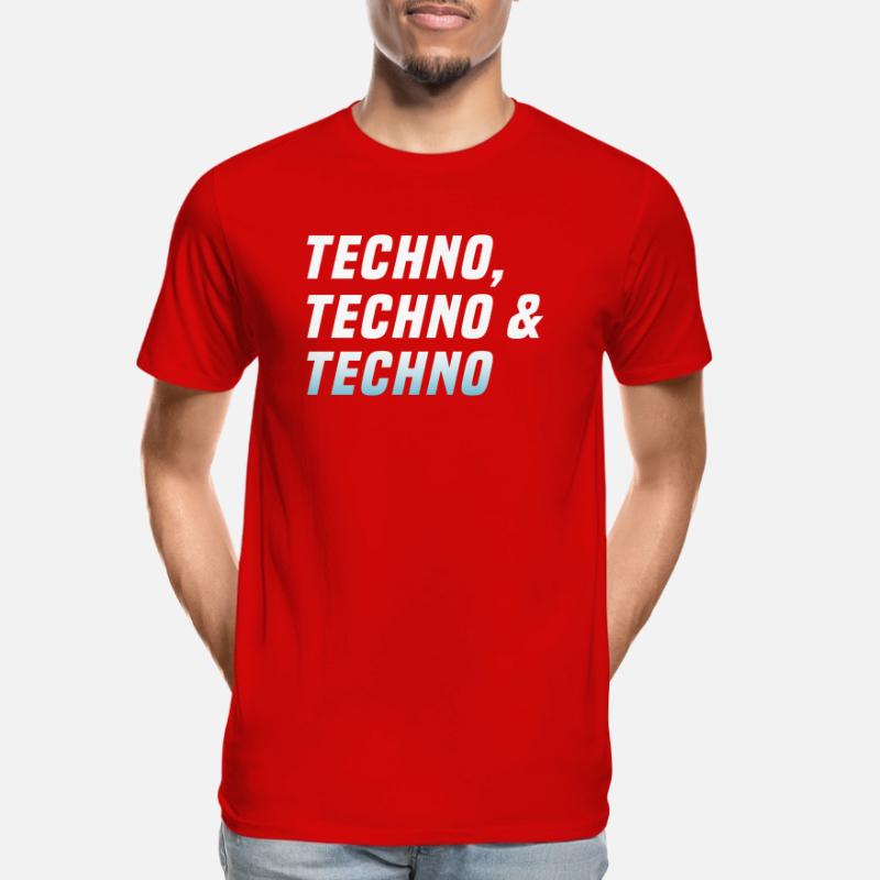 Techno Techno Techno Männer Premium Bio T-Shirt