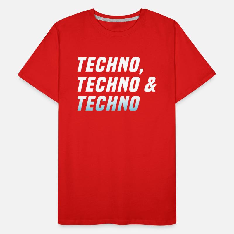 Techno Techno Techno Männer Premium Bio T-Shirt