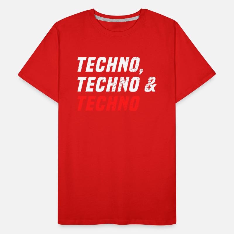 Techno Techno Techno Männer Premium Bio T-Shirt