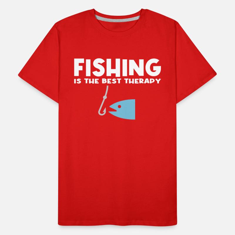 Dicton de pêche T-shirt bio Premium Homme