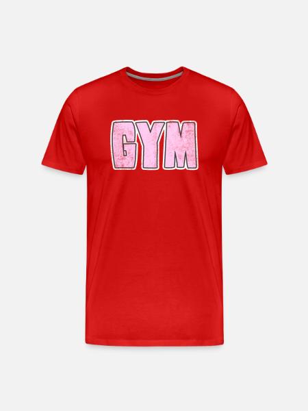 Gym Fitnessstudio - Männer Premium Bio T-Shirt - Rot