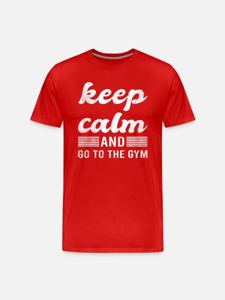 Gym Saying - Men's Premium Organic T-Shirt - red